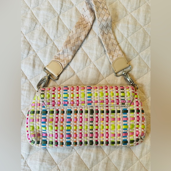 The SAK Pixie Spring Multi-color Woven Ribbon Handbag & Clutch Purse 🌸🪻🌼🌷 - Picture 3 of 6